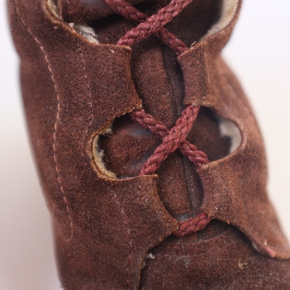 vintage brown suede boots | vtg 1960s brown boots - Picture 11 of 16